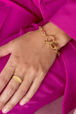 Maglie del braccialetto da piccole a grandi - oro h5 Immagine3